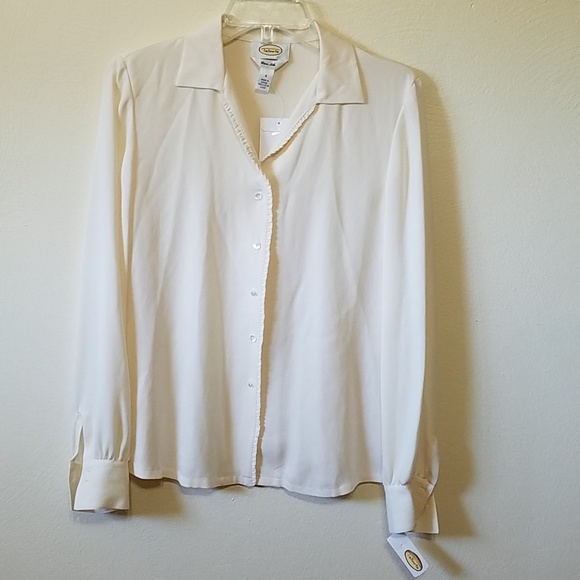 talbots silk blouse